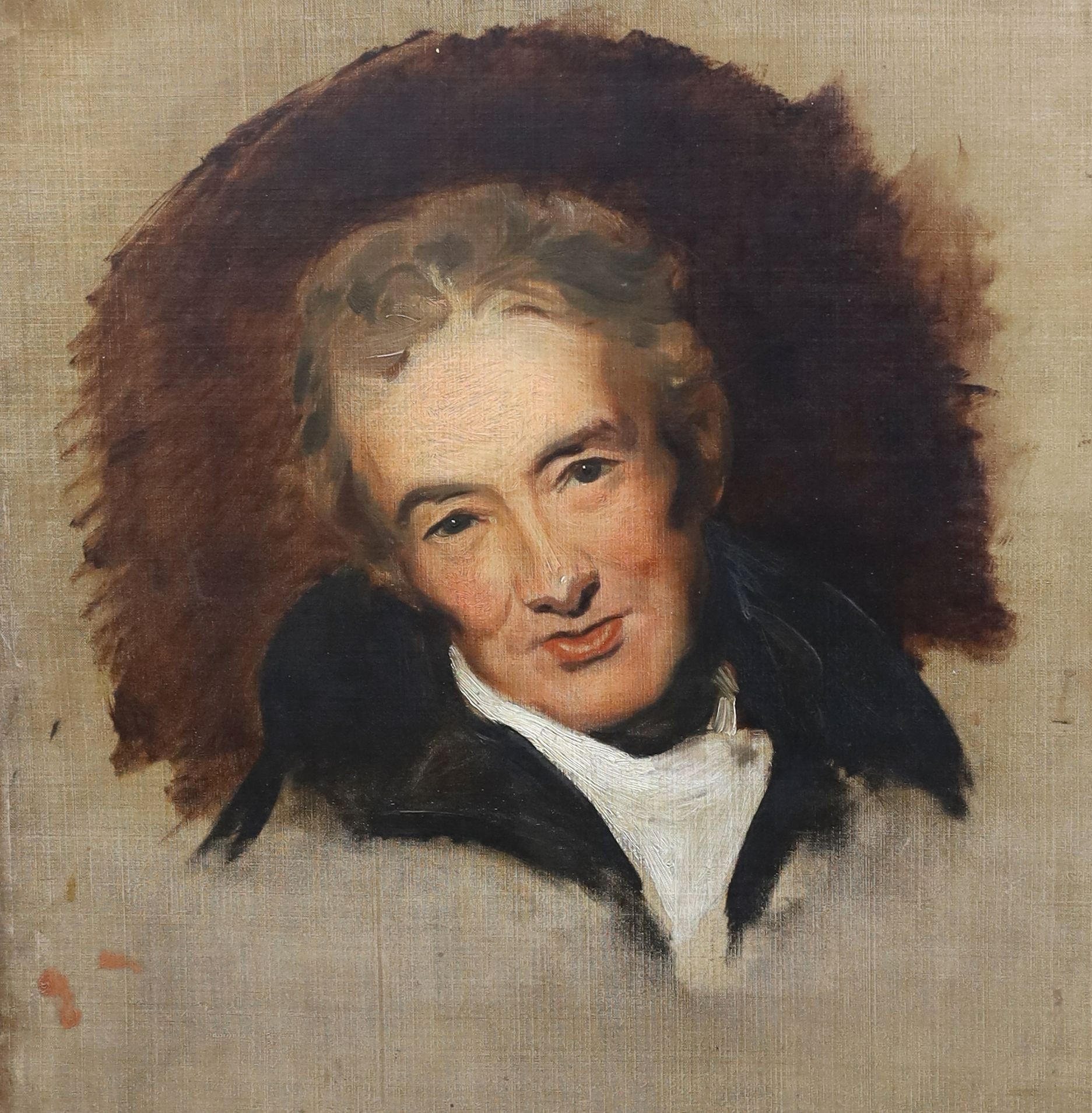 After Sir Thomas Lawrence (1769-1830), Portrait of William Wilberforce MP, oil on canvas, 60 x 50cm